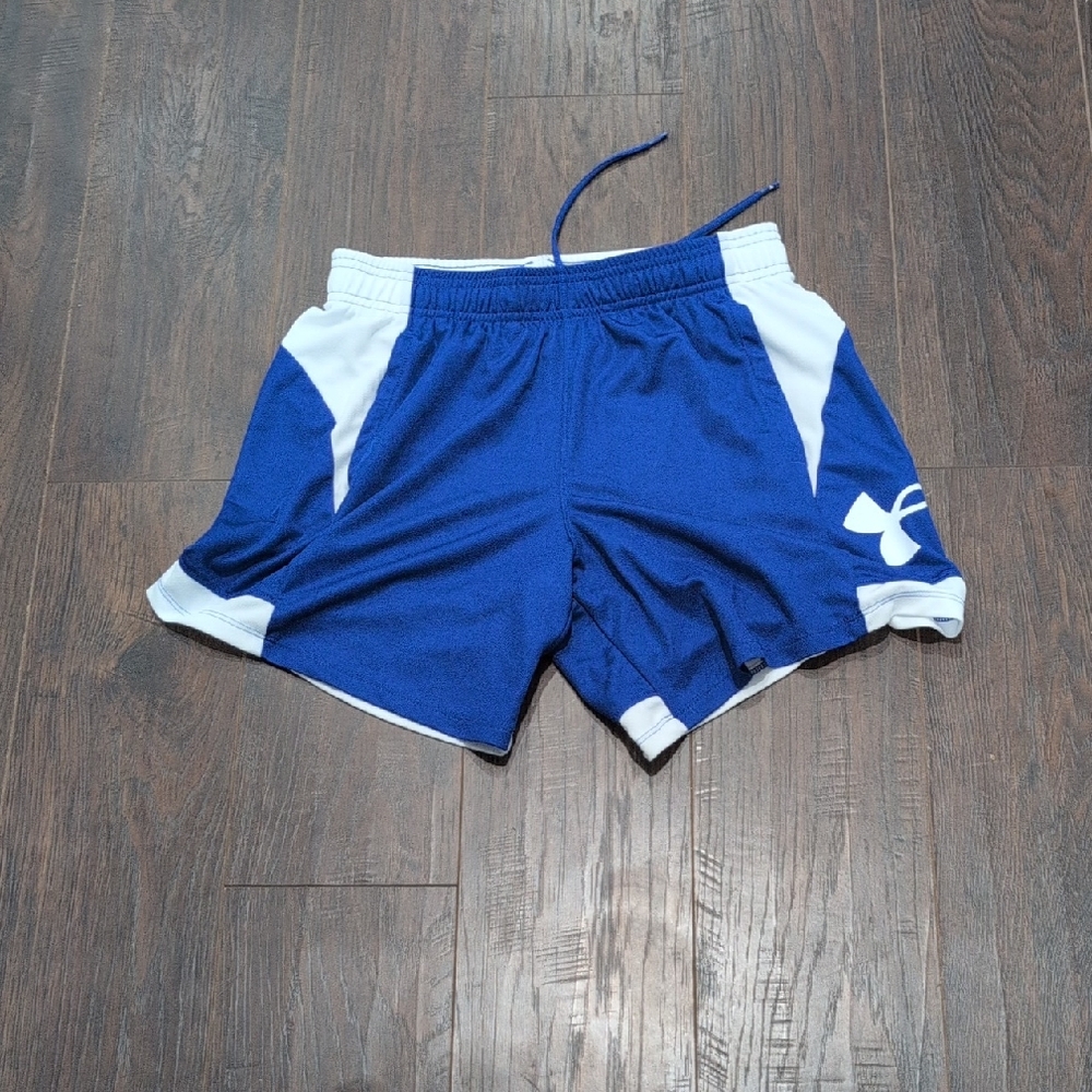 Under Armour Royal Blue and White Women's Athletic Shorts